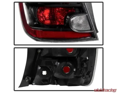 Xtune OEM Left Driver Side Tail Lights Nissan Sentra 2.5L 2007-2009 - ALT-JH-NS07-OE-BK-L