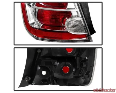 Xtune OEM Left Driver Side Tail Lights Nissan Sentra L4 2.0L 2010-2012 - ALT-JH-NS10-OE-RC-L