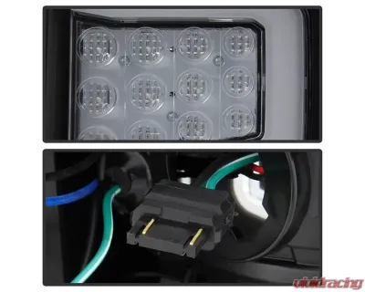 Xtune Light Bar Style LED Tail Lights With Black Lens Nissan Titan 2016-2020 - ALT-JH-NT16-LBLED-BK