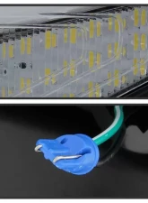 Xtune Light Bar Style LED Tail Lights With Black Lens Nissan Titan 2016-2020                                     - ALT-JH-NT16-LBLED-BK - Image 4