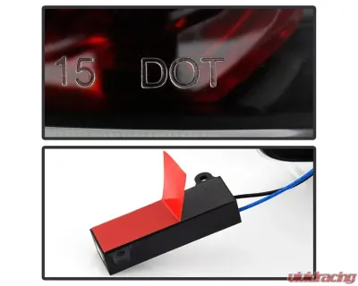 Xtune Light Bar Style LED Tail Lights With Black Lens Nissan Titan 2016-2020 - ALT-JH-NT16-LBLED-BK