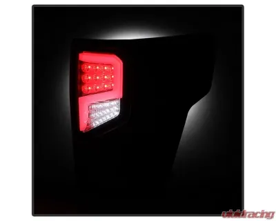 Xtune Light Bar Style LED Tail Lights With Black Lens Nissan Titan 2016-2020 - ALT-JH-NT16-LBLED-BK