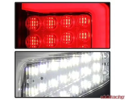 Xtune Light Bar Style LED Tail Lights With Black Lens Nissan Titan 2016-2020 - ALT-JH-NT16-LBLED-BK