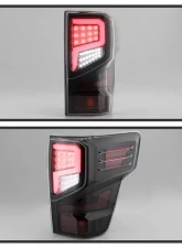 Xtune Light Bar Style LED Tail Lights With Black Lens Nissan Titan 2016-2020                                     - ALT-JH-NT16-LBLED-BK - Image 8
