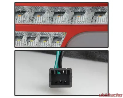 Xtune Light Bar Style LED Tail Lights With Red Clear Lens Subaru Impreza WRX | WRX STI 2015-2021 - ALT-JH-SIWRX15-LBLED-RC