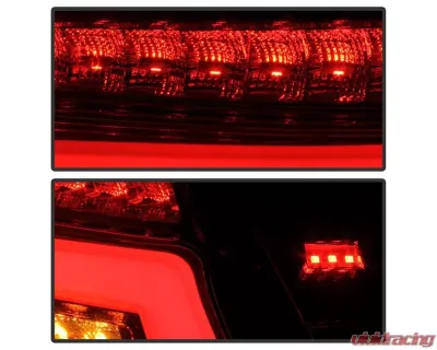Xtune Light Bar Style LED Tail Lights With Red Clear Lens Subaru Impreza WRX | WRX STI 2015-2021 - ALT-JH-SIWRX15-LBLED-RC
