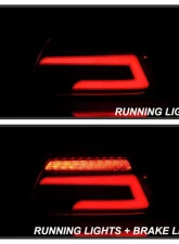 Xtune Light Bar Style LED Tail Lights With Red Clear Lens Subaru Impreza WRX | WRX STI 2015-2021                                     - ALT-JH-SIWRX15-LBLED-RC - Image 9