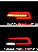 Xtune Light Bar Style LED Tail Lights With Red Clear Lens Subaru Impreza WRX | WRX STI 2015-2021                                     - ALT-JH-SIWRX15-LBLED-RC - Image 10