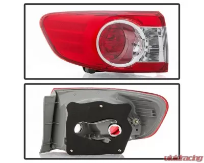 Xtune OEM Left Driver Side Outer Tail Light Toyota Corolla 2011-2013 - ALT-JH-TC11-OE-OL