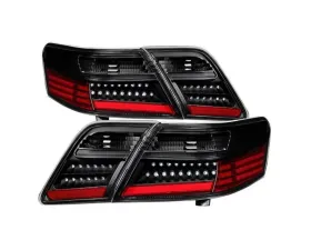 Xtune LED Tail Lights With Black Lens Toyota Camry 2007-2009