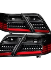 Xtune LED Tail Lights With Black Lens Toyota Camry 2007-2009                                     - ALT-JH-TCAM07-LED-BK - Image 9
