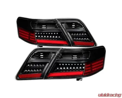 Xtune LED Tail Lights With Black Lens Toyota Camry 2007-2009 - ALT-JH-TCAM07-LED-BK