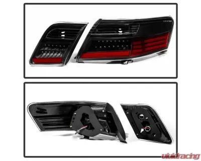 Xtune LED Tail Lights With Black Lens Toyota Camry 2007-2009 - ALT-JH-TCAM07-LED-BK