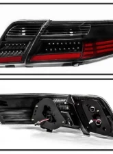 Xtune LED Tail Lights With Black Lens Toyota Camry 2007-2009                                     - ALT-JH-TCAM07-LED-BK - Image 3