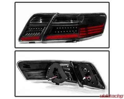 Xtune LED Tail Lights With Black Lens Toyota Camry 2007-2009 - ALT-JH-TCAM07-LED-BK