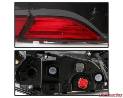 Xtune 4pcs OE Tail Lights With Red Smoke Lens Toyota Camry 2018-2019 - ALT-JH-TCAM18-4PC-OE-RS