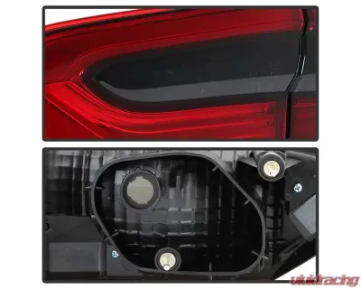 Xtune 4pcs OE Tail Lights With Red Smoke Lens Toyota Camry 2018-2019 - ALT-JH-TCAM18-4PC-OE-RS