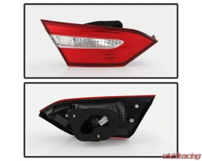Xtune Inner Left Driver Side OE Tail Lights With Chrome/Red Lens Toyota Camry 2018-2019 - ALT-JH-TCAM18LE-OE-IL