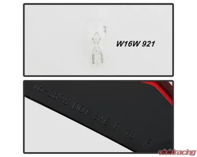 Xtune Inner Left Driver Side OE Tail Lights With Chrome/Red Lens Toyota Camry 2018-2019 - ALT-JH-TCAM18LE-OE-IL