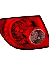 Xtune OEM Left Driver Side Outer Tail Lights Toyota Corolla 2004-2008                                     - ALT-JH-TCO05-OE-OL - Image 3
