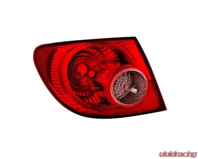 Xtune OEM Left Driver Side Outer Tail Lights Toyota Corolla 2004-2008 - ALT-JH-TCO05-OE-OL