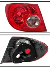 Xtune OEM Left Driver Side Outer Tail Lights Toyota Corolla 2004-2008                                     - ALT-JH-TCO05-OE-OL - Image 2