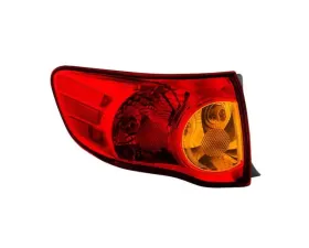 Xtune OEM Left Driver Side Outer Tail Lights Toyota Corolla 2009-2010