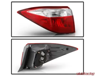 Xtune OE Left Driver Side Tail Lights With Red Clear Lens Toyota Corolla 2014-2016 - ALT-JH-TCOL14-OE-L