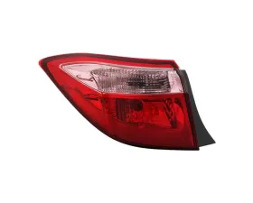 Xtune OE Left Driver Side Tail Lights With Red Pink Lens Toyota Corolla 4D Sedan (CE L LE Model) 2017-2019