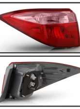 Xtune OE Left Driver Side Tail Lights With Red Pink Lens Toyota Corolla 4D Sedan (CE L LE Model) 2017-2019                                     - ALT-JH-TCOL17-OE-L - Image 2