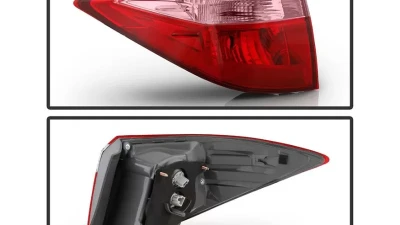 Xtune OE Left Driver Side Tail Lights With Red Pink Lens Toyota Corolla 4D Sedan (CE L LE Model) 2017-2019                                     - ALT-JH-TCOL17-OE-L - Image 2