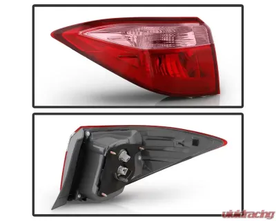 Xtune OE Left Driver Side Tail Lights With Red Pink Lens Toyota Corolla 4D Sedan (CE L LE Model) 2017-2019 - ALT-JH-TCOL17-OE-L