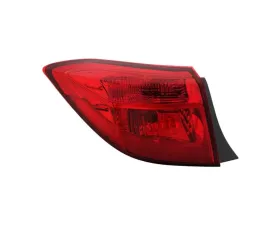 Xtune OE Left Driver Side Tail Lights With Red Lens Toyota Corolla 4D Sedan (S SE XSE Model) 2017-2019