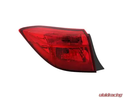 Xtune OE Left Driver Side Tail Lights With Red Lens Toyota Corolla 4D Sedan (S SE XSE Model) 2017-2019 - ALT-JH-TCOL17SE-OE-L