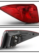 Xtune OE Left Driver Side Tail Lights With Red Lens Toyota Corolla 4D Sedan (S SE XSE Model) 2017-2019                                     - ALT-JH-TCOL17SE-OE-L - Image 2