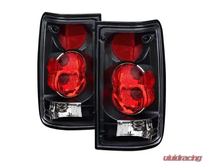 Xtune Euro Style Tail Lights With Black Lens Toyota Pickup 1989-1995 - ALT-JH-TP89-BK