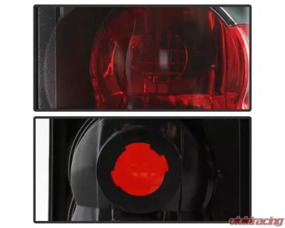 Xtune Euro Style Tail Lights With Black Lens Toyota Pickup 1989-1995 - ALT-JH-TP89-BK