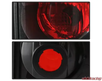 Xtune Euro Style Tail Lights With Black Lens Toyota Pickup 1989-1995 - ALT-JH-TP89-BK