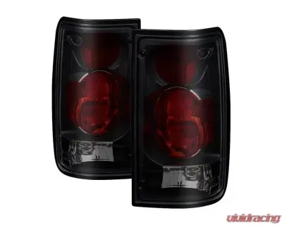 Xtune Euro Style Tail Lights With Black Smoke Lens Toyota Pickup 1989-1995 - ALT-JH-TP89-BSM