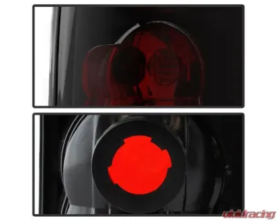 Xtune Euro Style Tail Lights With Black Smoke Lens Toyota Pickup 1989-1995 - ALT-JH-TP89-BSM