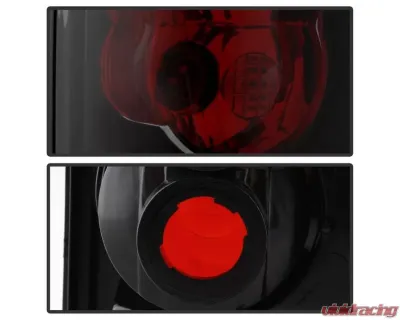Xtune Euro Style Tail Lights With Black Smoke Lens Toyota Pickup 1989-1995 - ALT-JH-TP89-BSM