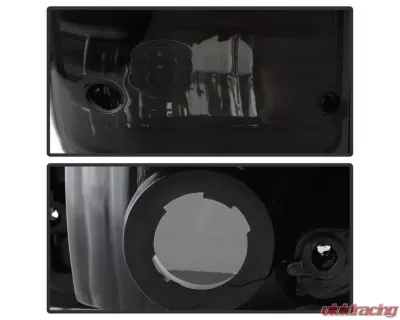Xtune Euro Style Tail Lights With Black Smoke Lens Toyota Pickup 1989-1995 - ALT-JH-TP89-BSM