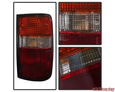Xtune OEM Style Tail Lights With Red Amber Clear Lens Toyota Pickup 1989-1995 - ALT-JH-TP89-OE-RAC