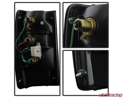 Xtune OEM Style Tail Lights With Red Amber Clear Lens Toyota Pickup 1989-1995 - ALT-JH-TP89-OE-RAC