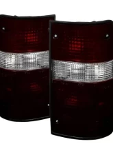Xtune OEM Style Tail Lights With Red Smoke Lens Toyota Pickup 1989-1995                                     - ALT-JH-TP89-OE-RSM - Image 4