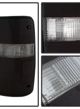 Xtune OEM Style Tail Lights With Red Smoke Lens Toyota Pickup 1989-1995                                     - ALT-JH-TP89-OE-RSM - Image 2