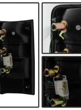 Xtune OEM Style Tail Lights With Red Smoke Lens Toyota Pickup 1989-1995                                     - ALT-JH-TP89-OE-RSM - Image 3