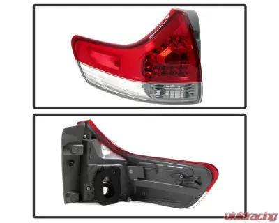 Xtune OEM Left Driver Side Outer Tail Lights Toyota Sienna 2011-2013 - ALT-JH-TSIE11-OE-OL