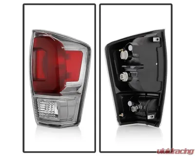 Xtune Left Driver Side Smoke Housing /Clear Lens OE Tail Light Toyota Tacoma 2016-2017 - ALT-JH-TT16-OE-CS-L