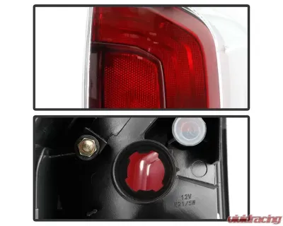 Xtune Left Driver Side Smoke Housing /Clear Lens OE Tail Light Toyota Tacoma 2016-2017 - ALT-JH-TT16-OE-CS-L